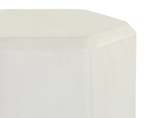 SPEZZA END TABLE - HIGH - WHITE