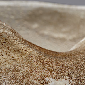 Wide Prospero Vase in Purple and Gold Dust