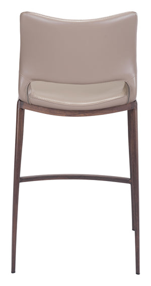 Ace Counter Stool (Set of 2) Brown & Walnut