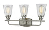 Annora 3 Light Vanity  in Brushed Nickel Finish