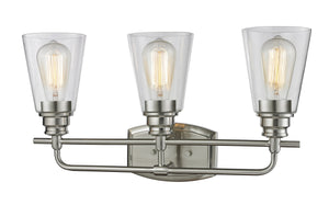 Annora 3 Light Vanity  in Brushed Nickel Finish