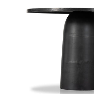 Basil Outdoor Dining Table 42" in Aged Grey
