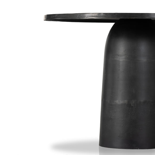 Basil Outdoor Dining Table 42" in Aged Grey