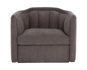 BIRRIT SWIVEL ARMCHAIR - ALASKA HEDGEHOG BROWN
