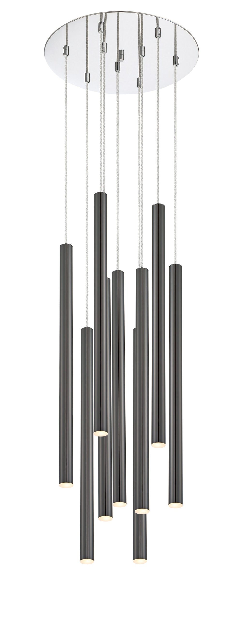 Forest 9 Light Island/Billiard in Chrome Finish
