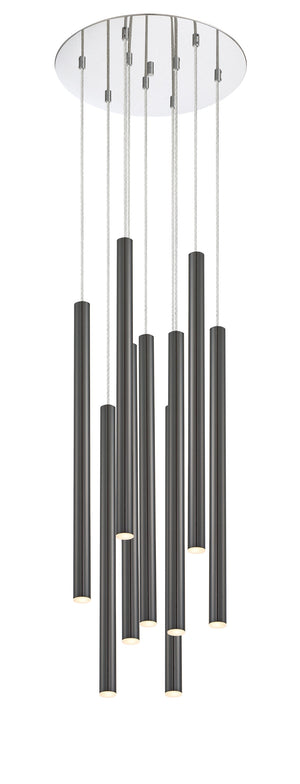 Forest 9 Light Island/Billiard in Chrome Finish