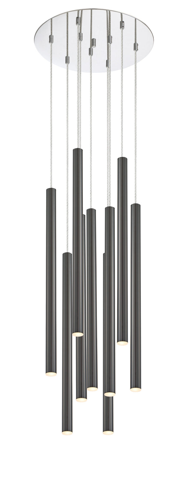 Forest 9 Light Island/Billiard in Chrome Finish