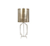 CHMPGN SLVR LF IRON LAMP BSE W SLVR LF DRUM SHADE