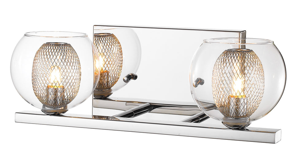 Auge 2 Light Vanity in Chrome  Finish