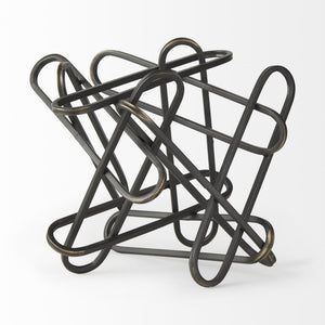 Henderson 12.2L x 9.1W x 9.1H Black Metal Paperclip Decorative Object