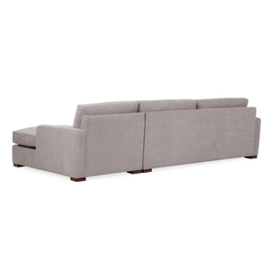 Coburn Right Chaise Sofa in Elite-Gray Upholstery