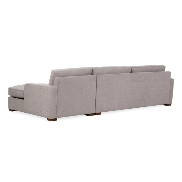 Coburn Right Chaise Sofa in Elite-Gray Upholstery