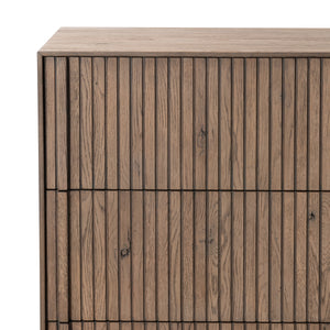 Leo 6 Drawer Dresser in Rustic Grey