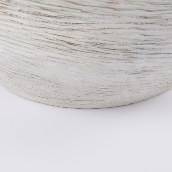 Misha 25.2L x 25.2W x 22.4H Cream Ceramic Floor Vase