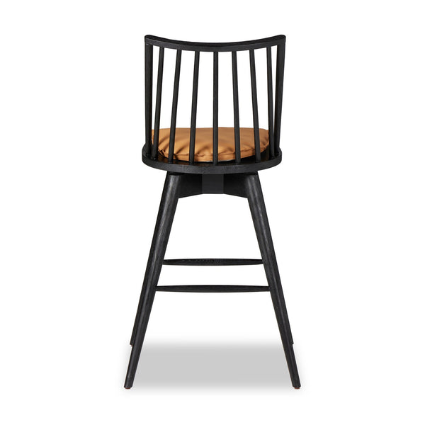 Lewis Swivel Bar + Counter Stool - Whiskey Saddle