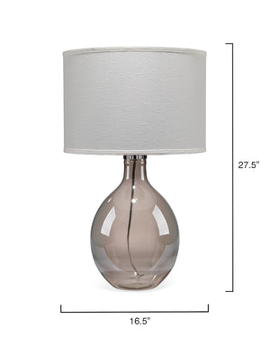 Juliette Blown-Glass Table Lamp, Grey