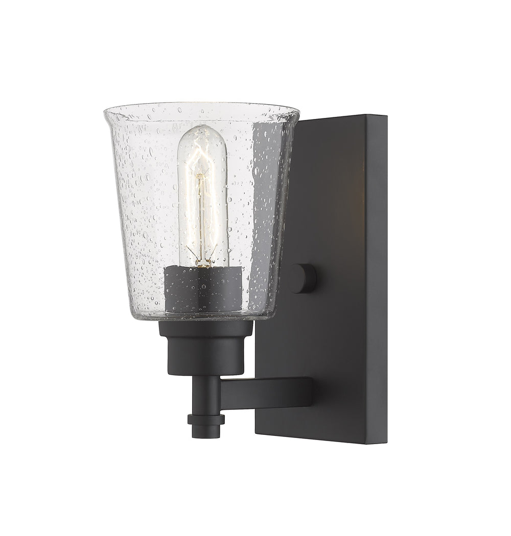 Bohin 1 Light Wall Sconce in Matte Black Finish