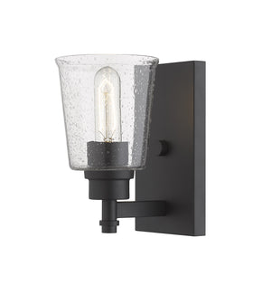 Bohin 1 Light Wall Sconce in Matte Black Finish