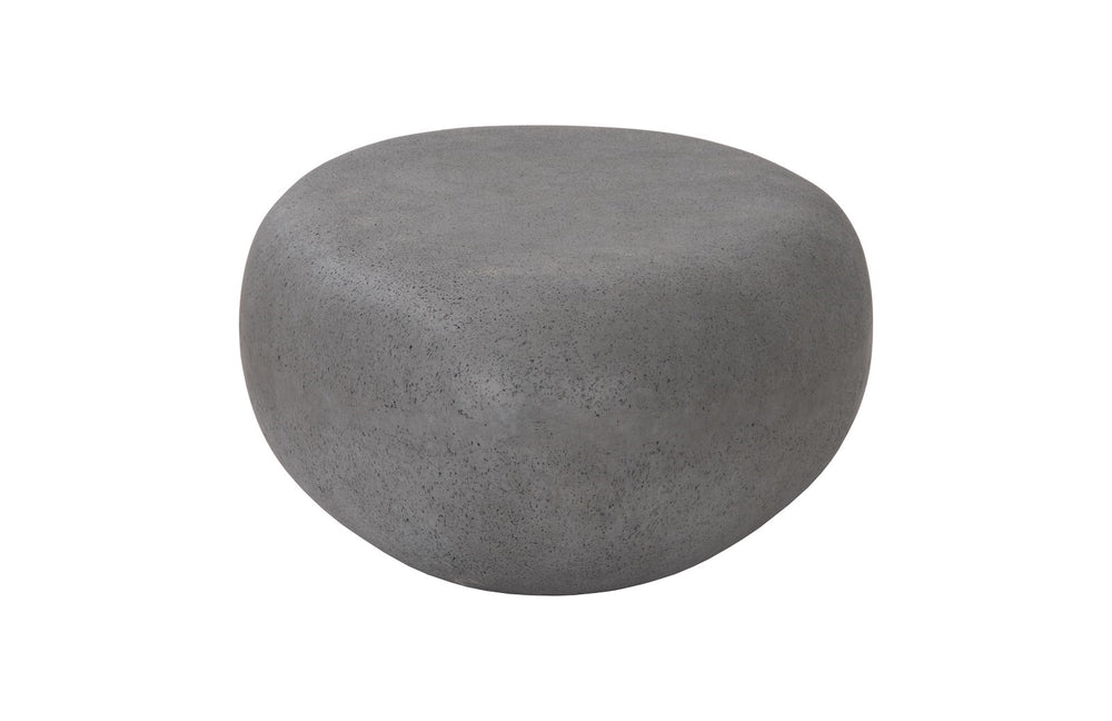 River Stone Coffee Table, Charcoal Stone, Small