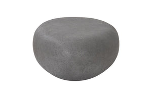 River Stone Coffee Table, Charcoal Stone, Small