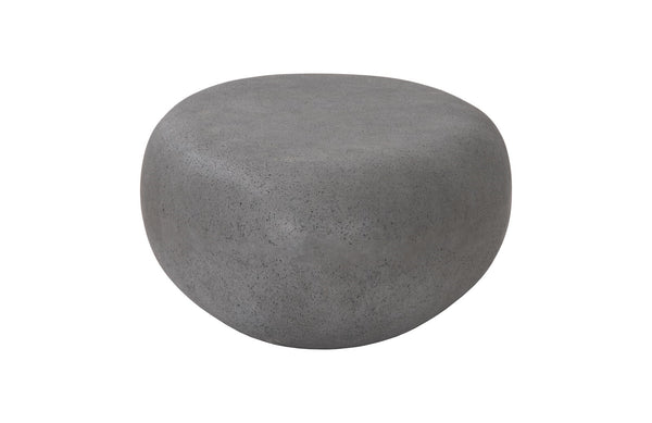 River Stone Coffee Table, Charcoal Stone, Small