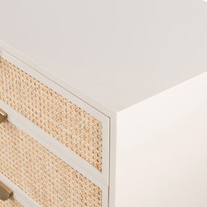 Luella 6 Drawer Dresser In Matte Alabaster