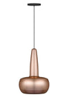 Clava Hardwired Pendant in Copper with Black Cord
