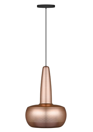 Clava Hardwired Pendant in Copper with Black Cord