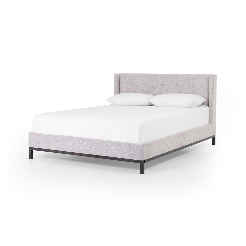 Newhall Queen Bed In Plushtone Linen