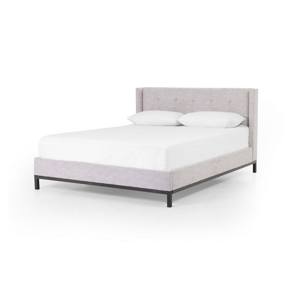 Newhall Queen Bed In Plushtone Linen