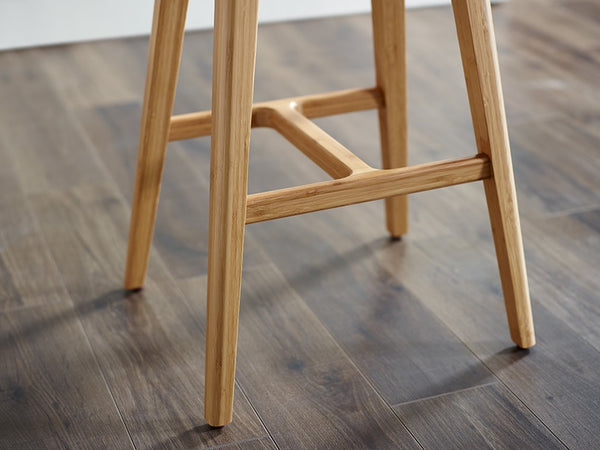Tigris Counter Height Stool, Caramelized With Exotic Tiger Inlay
