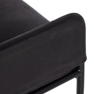 Brickel Backless Bench In Heirloom Black