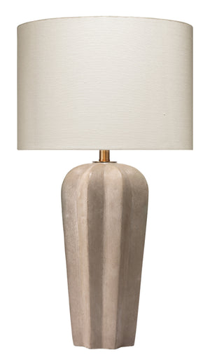 Regal Cement Table Lamp with Linen Shade