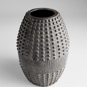 Short Scoria Vase in Gray
