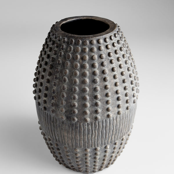 Short Scoria Vase in Gray
