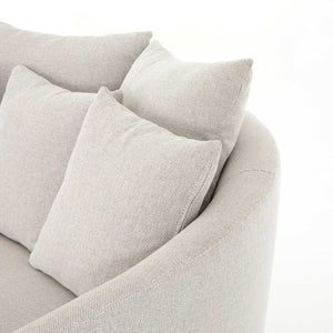 Chloe Media Lounger in Delta Bisque