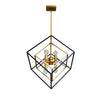 6LT Pendant, Vintage Bronze & Matte Black Finish