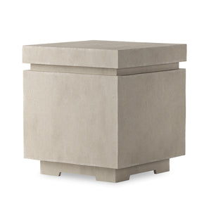 Posen Outdoor Square Propane Enclosure In Natural Concrete