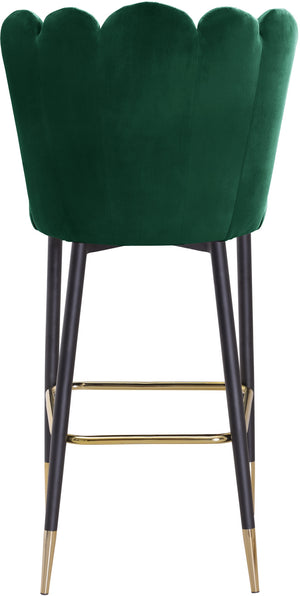 Anita Stool In Green Velvet