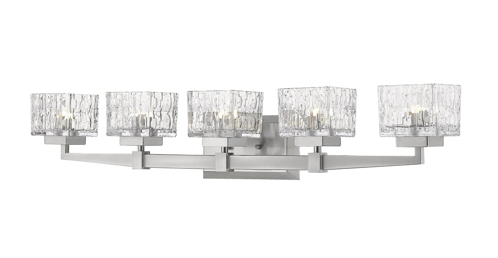 Rubicon 5 Light Vanity in Brushed Nickel Finish