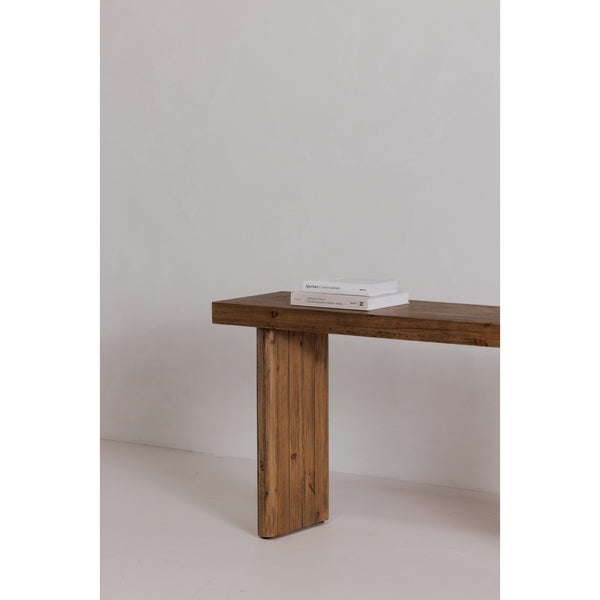 Moe's Monterey Console Table in Rustic Blonde Finish