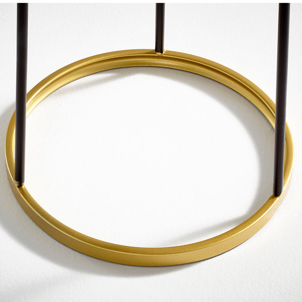 Large Liza Stand in Gold and Black