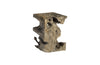 Black Wash Stool, Square