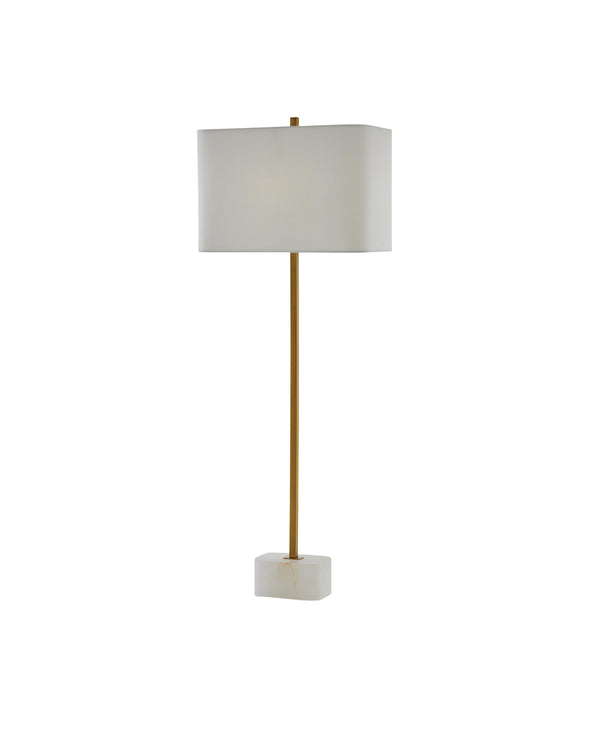 Felix Table Lamp In Natural & Antique Brass