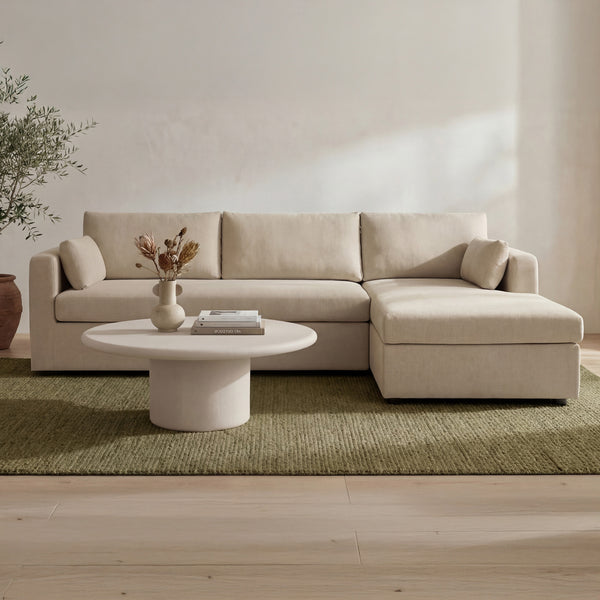 Moe's Burrow Sleeper Sectional with Storage Chaise