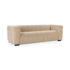 Afeela Upholstered Sofa in French Vanilla - Bold Structure, Soft Comfort