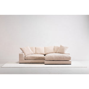 Moe's Plunge Sectional Tan with Flip Chaise