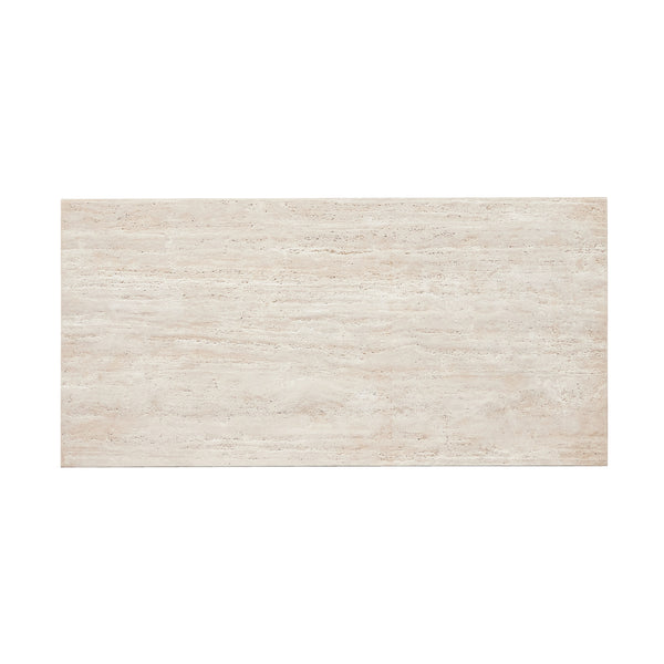 The 67' Rectangular Coffee Table in Travertine