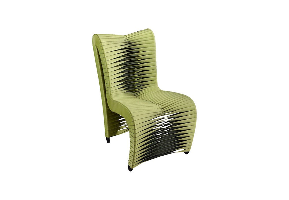 Seat Belt High Back Dining Chair, Green