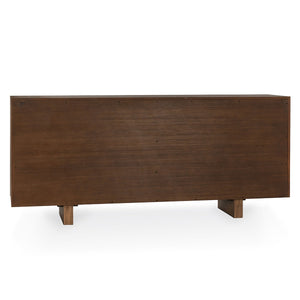 Roya Solid Wood 4Dr Cabinet - Toasted Brown
